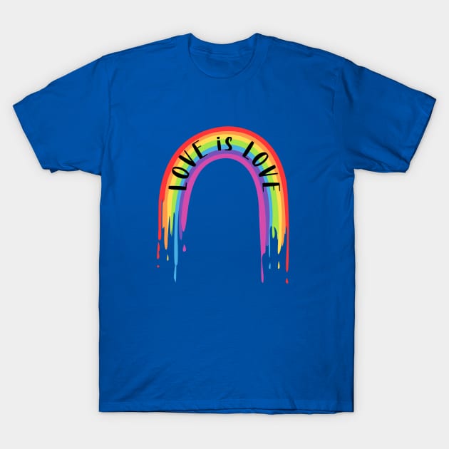 Love is Love Rainbow T-Shirt by mynaito